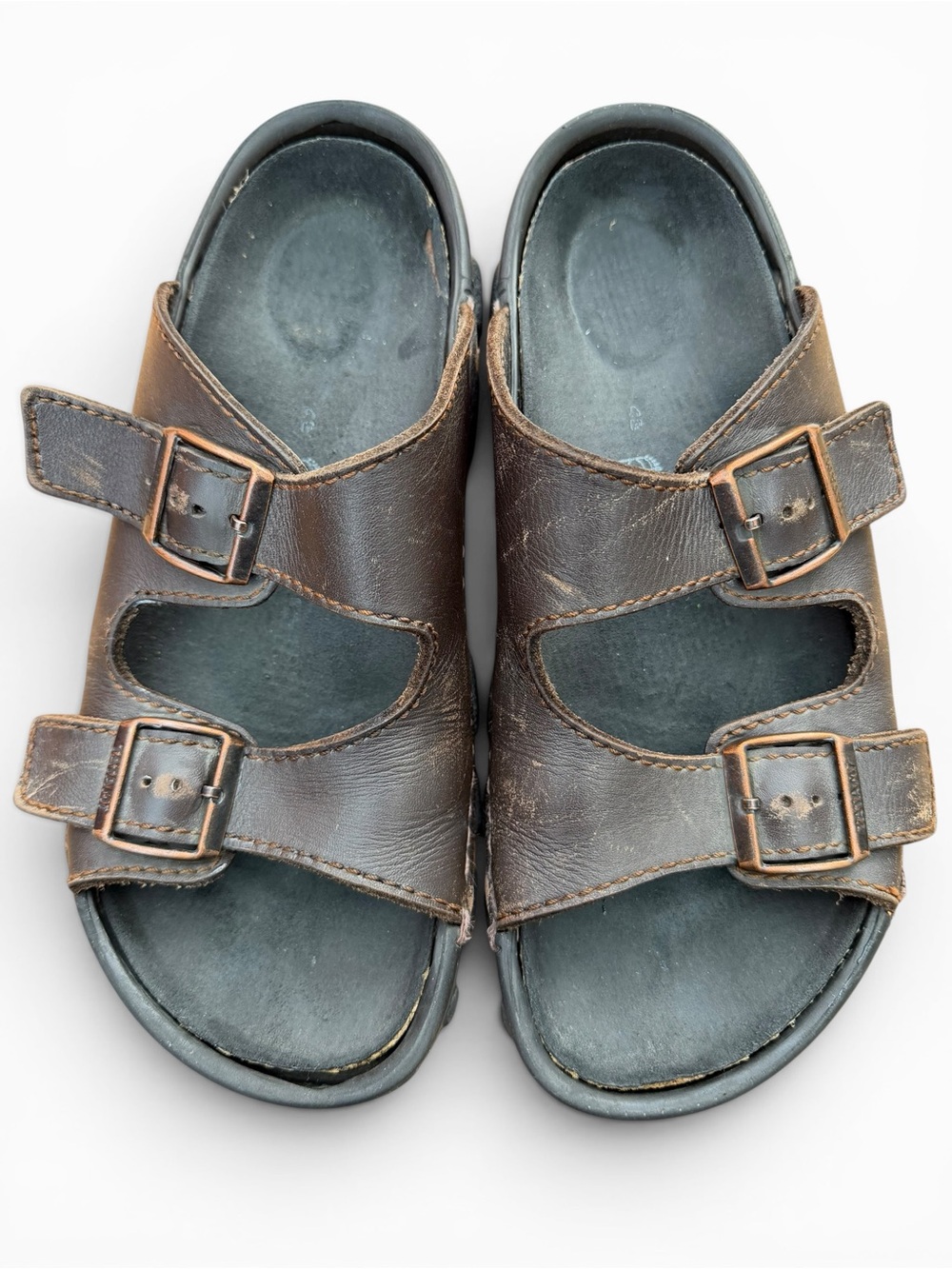Birkenstock Tatami Arizona Sandals Leather Brown Size 43 EU